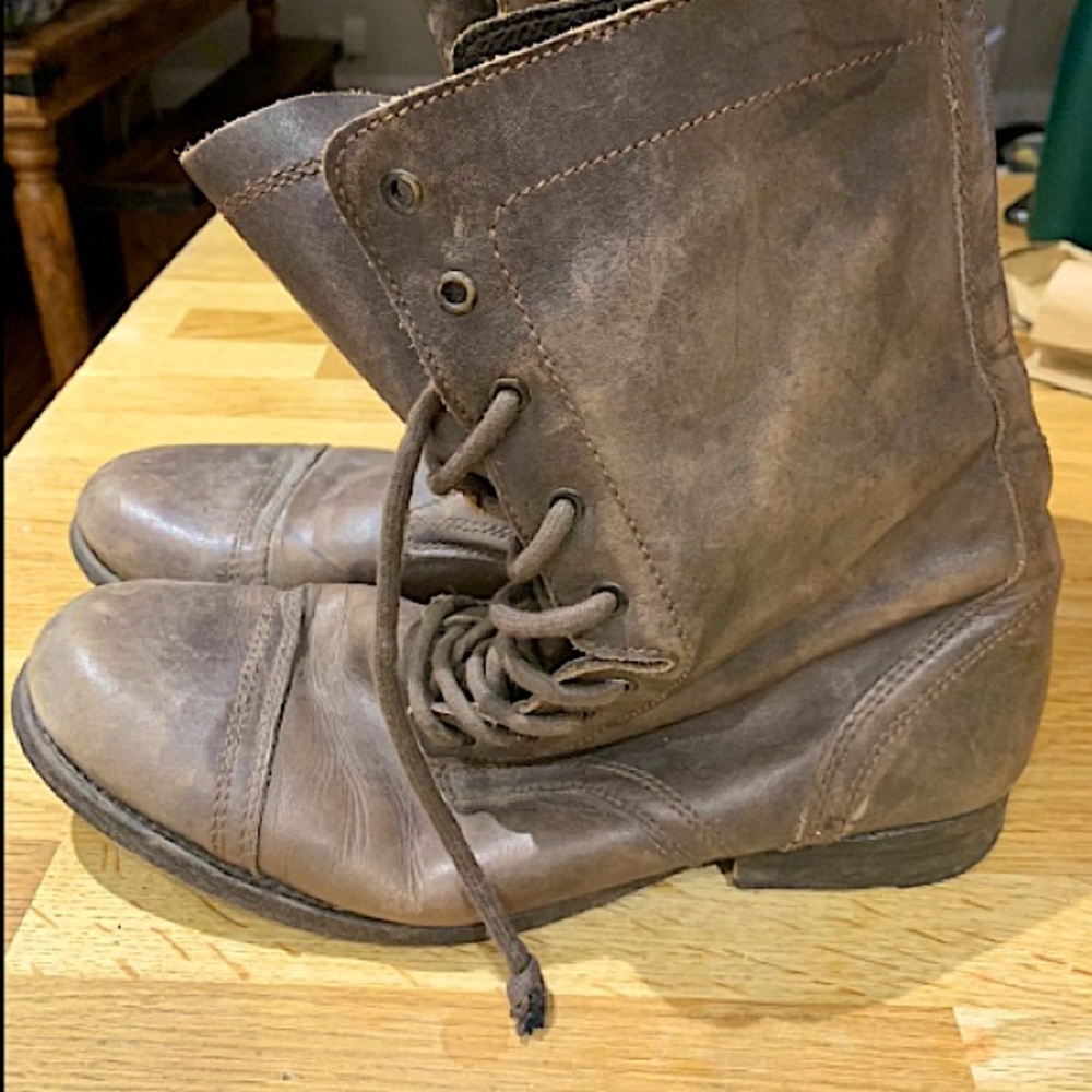 Allsaints Spitalfields Leather Boots - Size 10